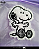 Estojo Escolar Telado Snoopy Lilás 1 Zíper DAC - Imagem 3