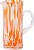 Jarra de Vidro Fracalanza Aquarelle 1,7L Laranja - Imagem 1