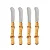 Kit 4 Espátulas para Patê Bamboo Natural Kenya - Imagem 1