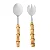 Kit 2 Peças Colher e Garfo Salada Bamboo Natural - Imagem 1