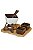 Kit Fondue Cerâmica Base Bambu 8 Peças - Imagem 1
