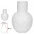Vaso Decor Porcelana Branco 20,5 alt x 11,5d - Imagem 1