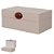 Caixa Decorativa Off White Mdf Com Revestimento em Pu 20X12X8,5cm - Imagem 1