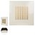 Quadro Brickell Metal Off White Dourado 54,5X55,5X3,5cm - Imagem 1