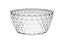 Saladeira Bowl Acrílico Círculos Transparente 25,3x25,3x12cm - Imagem 1