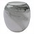 Vaso de Vidro Branco e Verde (27A x 22D) DI0098 - Imagem 1