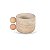Peça / Pote em Mármore Travertino Esferas (10Ax15D) RKP0137 - Imagem 1