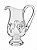 Jarra Murano Transparente Luce 26cm - Imagem 1