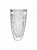 Vaso Murano Lapidado Transparente Clair M 26cm - Imagem 1