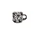 Conj 4 Xícaras Café Murano Mesclado Marrom e Branco 76ml - Imagem 1