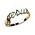 Anel de Ouro Jesus - Imagem 1