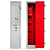 Cofre 130x30x30 segredo mecânico CINZA C/VERMELHO - Imagem 1