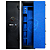 Cofre 140x40x34 segredo eletrônico preto c/azul - Imagem 1