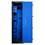 Cofre 140x40x34 segredo eletrônico preto c/azul - Imagem 2