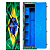 Cofre 140cm personalizado bandeira do Brasil - Imagem 4