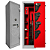 COFRE 140X40X34 PARA ARMAS LONGAS COM 4 COLDRES - Imagem 1