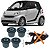 kit 4 Bucha Bandeja Dianteira Mercedes MB Smart Fortwo 2007 2008 009 2010 2011 2012 2013 2014 2015 - Imagem 1
