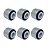Kit 6 Buchas Suporte Coxim Traseiro Cambio Stilo 2003 2004 2005 2006 2007 2008 2009 2010 - Imagem 2