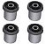Kit 4 Bucha Bandeja Superior Pajero Gls Full L200 Triton - Imagem 3