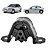 Calco Coxim Traseiro Motor Corsa 1994 1995 1996 1997 1998 1999 2000 2001 2002 Celta 2001 em diante Prisma 2003 em diante - Imagem 2