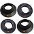 Kit Par 2 Calço Inferior Superior Mola Traseira Ford New Ka + 2013 2014 2015 2016 2017 2018 New Fiesta 2010 2011 2012 2013 2014 2015 2016 2017 2018 New EcoSport 2013 2014 2015 2016 2017 2018 - Imagem 2