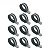 Kit 10 Abraçadeiras Aço Carbono Emborrachada 20mm M20 Carbono - Imagem 1