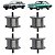 Kit 4 Coxim Dianteiro Motor Opala Caravan Chevette Chevy - Imagem 2