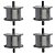 Kit 4 Coxim Dianteiro Motor Opala Caravan Chevette Chevy - Imagem 1