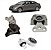 Kit Coxim Calco Motor Câmbio Honda Manual New Civic 2007 08 - Imagem 1