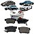Kit Jogo Pastilha de Freio Traseira Honda New Civic 2007 2008 2009 2010 2011 2012 Civic 2013 2014 2015 2016 Hyundai Acce - Imagem 2