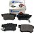 Kit Jogo Pastilha de Freio Traseira Honda New Civic 2007 2008 2009 2010 2011 2012 Civic 2013 2014 2015 2016 Hyundai Acce - Imagem 1