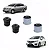 Kit Bucha Dianteira Traseira Bandeja New Fit City 2008 09 10 - Imagem 1