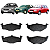 Pastilha de Freio Dianteira Audi A3 Golf Polo 1995 a 1999 - Imagem 1