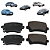Pastilha de Freio Traseira Audi A3 A4 A6 Bora Golf Jetta - Imagem 3