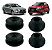 Kit Bat Superior Inferior Amortecedor Traseiro Asx Lancer - Imagem 1