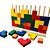 Blocos de Encaixe Vertical Grande Tetris 25 pçs Coloridos em Madeira Jogo Educativo Pedagogico Torre Parede de Blocos Colorida - Imagem 3