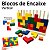 Blocos de Encaixe Vertical Grande Tetris 25 pçs Coloridos em Madeira Jogo Educativo Pedagogico Torre Parede de Blocos Colorida - Imagem 1