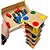 Jogo Torre Inteligente 63pçs Colorido Madeira Associação de Cores Educativo Pedagogico - Imagem 3