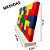 Blocos De Encaixe Vertical Junior 25 Peças Tetris Brinquedo Educativo em Madeira Colorida - Imagem 3