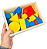 Blocos Lógicos 48 Peças Madeira Educativo Pedagógico Brinquedo Educativo Pedagógico Classificação de Formas - Imagem 4