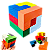 Cubo Mágico Para Montar Educativo - Cubo Encaixe - Quebra Cabeça 3D Brinquedo Educativo Pedagogico - Imagem 1