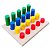 Jogo Pinos Coloridos de Encaixe  - 1 Base 25 Pinos Educativo Infantil Pedagógico Brinquedo Jogo infantil - Imagem 8