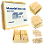 Material Dourado 611 peças Jogo Educativo Pedagogico sendo: 1 cubo milhar, 10 placas centenas, 100 primas dezenas, e 500 cubos - Imagem 1
