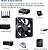 Gdstime-ventilador de bola duplo para pc, 120x120x25mm, dc, sem escovas, 5v, 12v, 24v, 48v, 12cm, 2 pinos, usb - Imagem 11