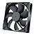 Gdstime-ventilador de bola duplo para pc, 120x120x25mm, dc, sem escovas, 5v, 12v, 24v, 48v, 12cm, 2 pinos, usb - Imagem 1