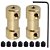 N20 Motor eixo acoplamento conector luva adaptador, latão transmissão conjunta para RC barco carro e avião, 2mm, 2.2mm, 3mm, 3.17mm, 4mm, 5mm, 6mm - Imagem 4