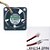 Ventilador de refrigeração Maglev-SUNON Server, Ventilador Super Silence, 4cm, 40mm, 40x40x20mm, DC12V, 0,6 W, MB40201V2-000U-G99, 3Pin, Novo - Imagem 3