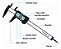 Paquímetro eletrônico compassos de calibre digital - Imagem 6