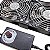 BTC Mining Machine Workstation Cabinet, Caso do servidor, ventilador do sistema de refrigeração com adaptador, 120mm, 2 Fans Set, 12V, 2700RPM, 0.3A - Imagem 8