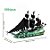 Navio Pirata Fantasma – Blocos de Montar Estilo Piratas do Caribe, Veleiro Modelo MOC, Brinquedo Criativo para Crianças e Adultos - Imagem 5